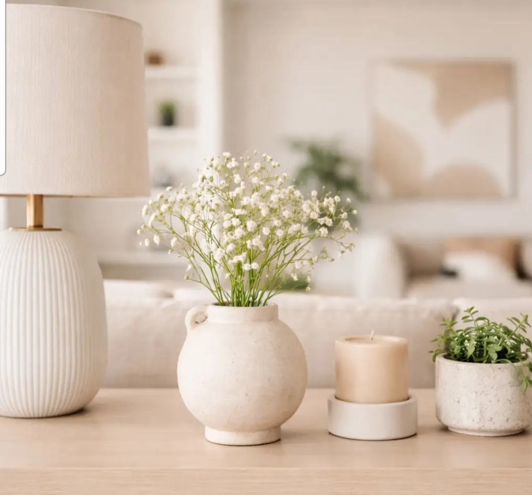 Ceramic Round Bulbous Handle Jug - White - 7in.
