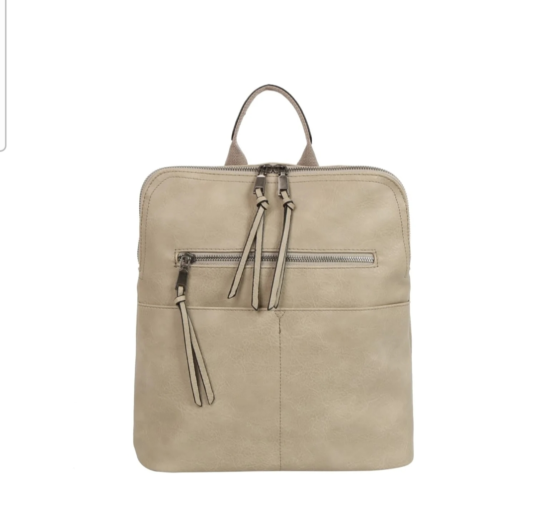 Lauren Front Zipper Convertible Backpack