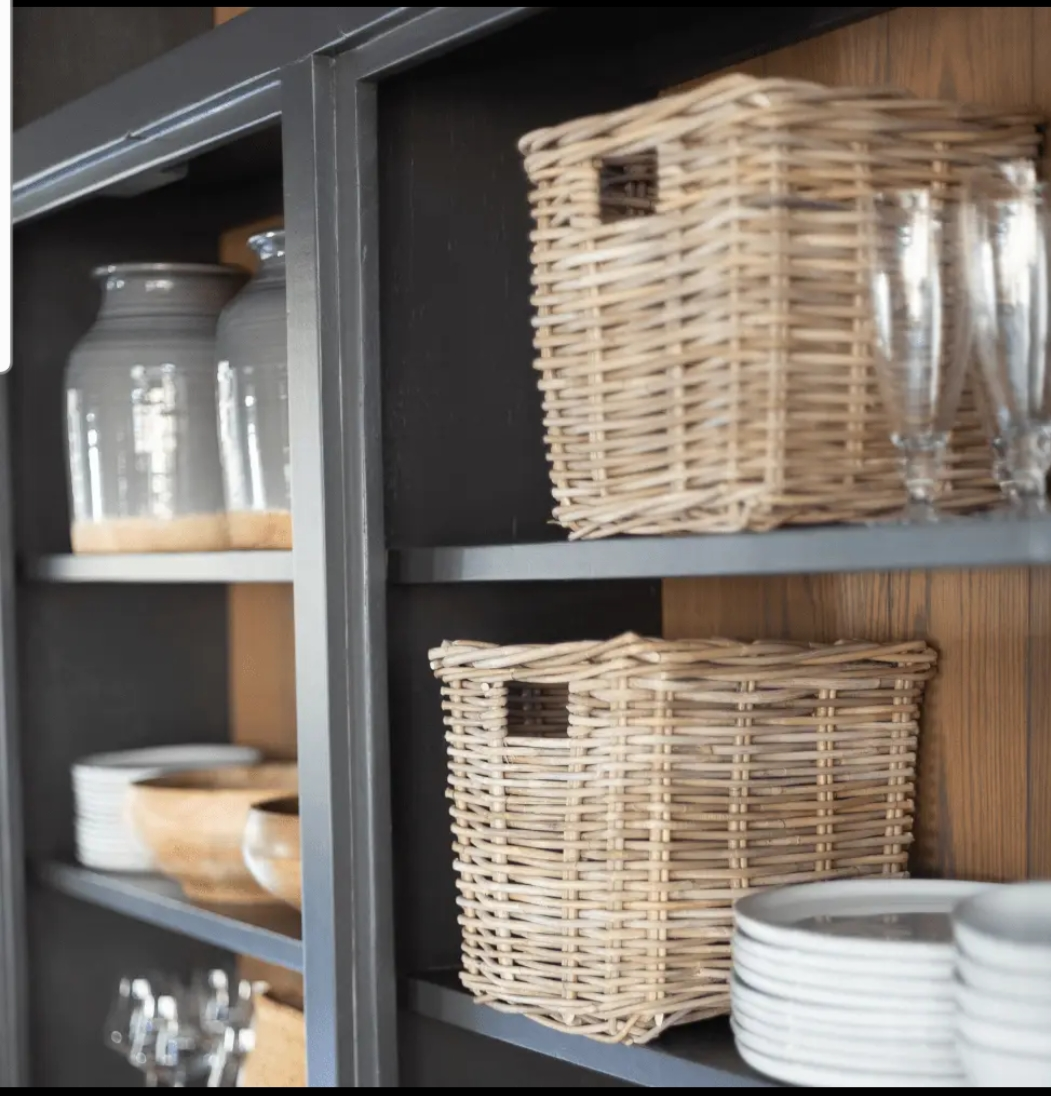 Rattan Square Kubu Storage Basket