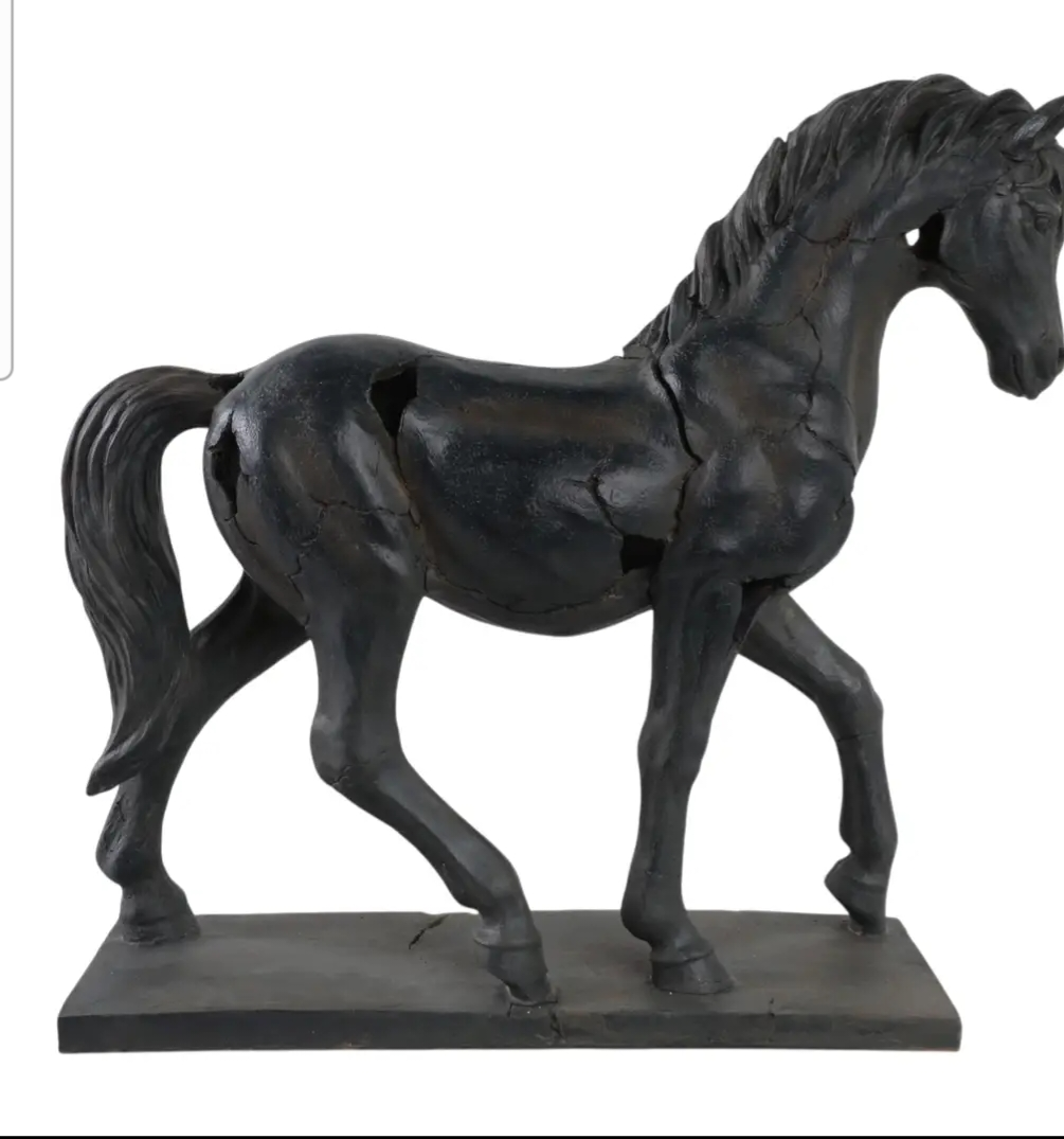 Resin Cracked Horse, 16in.