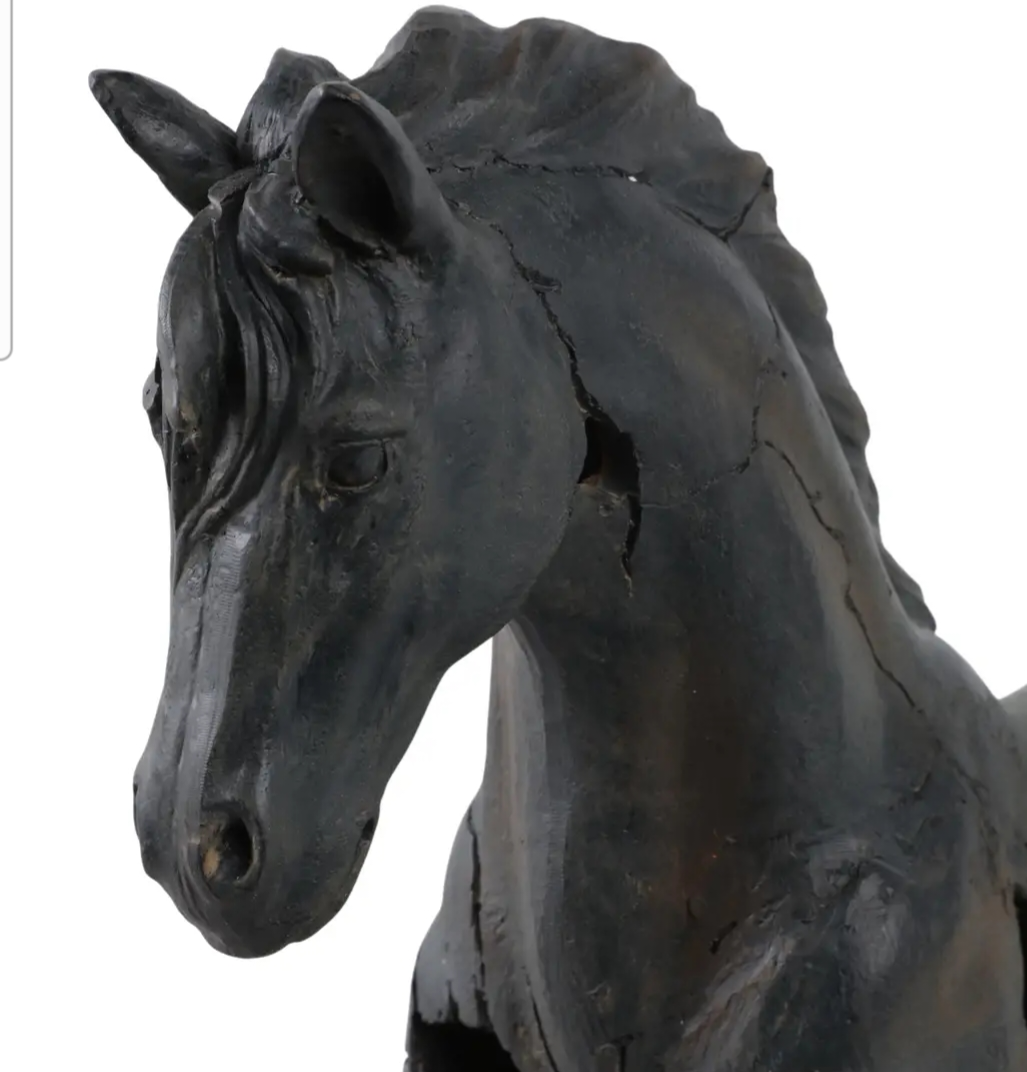 Resin Cracked Horse, 16in.